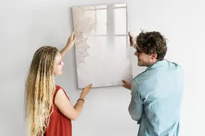 Magnettafel beschreibbar mit Mandalamotiv