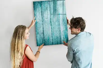 Magnettafel zum Schreiben in Blau aus Holz