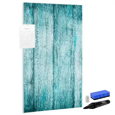 Magnettafel zum Schreiben in Blau aus Holz