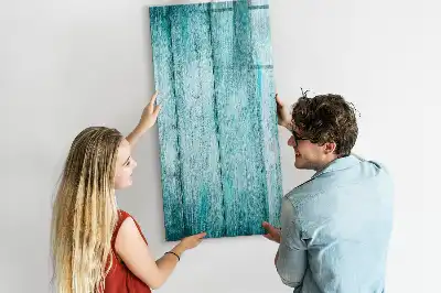 Magnettafel zum Schreiben in Blau aus Holz