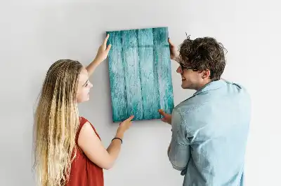 Magnettafel zum Schreiben in Blau aus Holz
