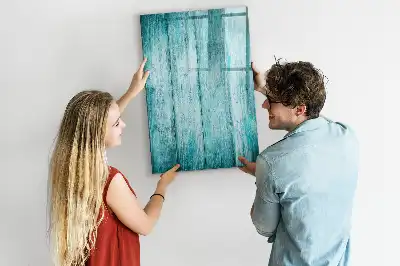 Magnettafel zum Schreiben in Blau aus Holz