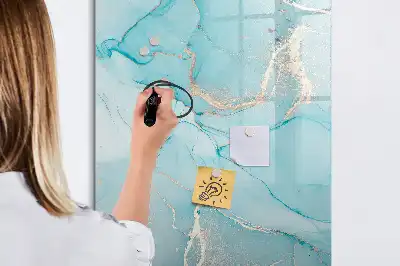 Magnettafel zum Schreiben in Dekormarmor Optik