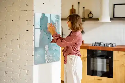 Magnettafel zum Schreiben in Dekormarmor Optik