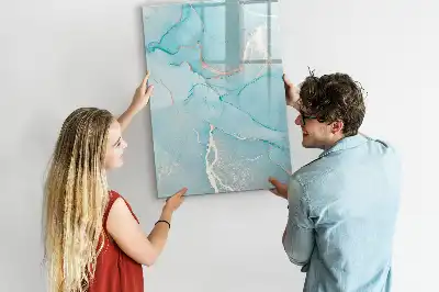 Magnettafel zum Schreiben in Dekormarmor Optik