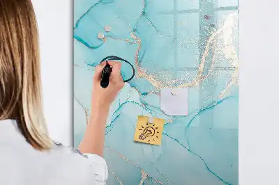 Magnettafel zum Schreiben in Dekormarmor Optik