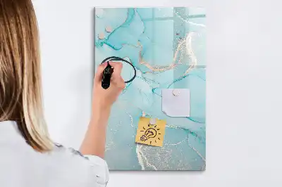Magnettafel zum Schreiben in Dekormarmor Optik