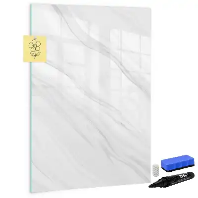 Magnettafel beschreibbar im Design Marmorwellen