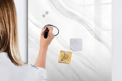 Magnettafel beschreibbar im Design Marmorwellen