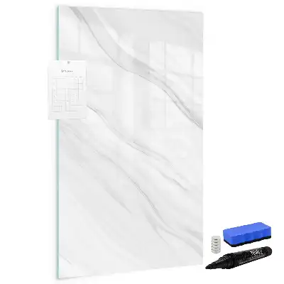 Magnettafel beschreibbar im Design Marmorwellen