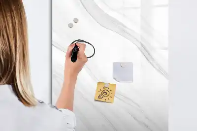 Magnettafel beschreibbar im Design Marmorwellen