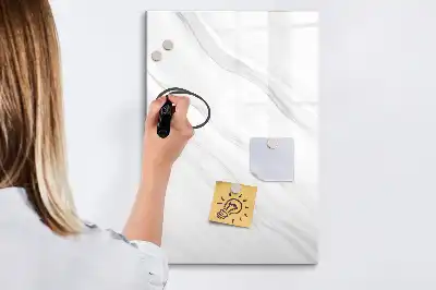 Magnettafel beschreibbar im Design Marmorwellen