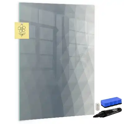 Magnettafel zum Beschreiben mit Motiv Graue Wellen-Abstraktion
