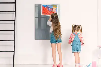 Magnettafel zum Beschreiben mit Motiv Graue Wellen-Abstraktion