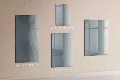 Magnettafel zum Beschreiben mit Motiv Graue Wellen-Abstraktion
