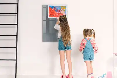 Magnettafel zum Beschreiben mit Motiv Graue Wellen-Abstraktion
