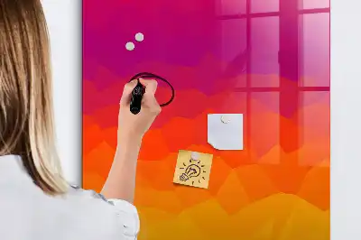 Beschreibbare Magnettafel mit Sonnenaufgang Farbverlauf