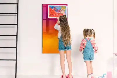 Beschreibbare Magnettafel mit Sonnenaufgang Farbverlauf