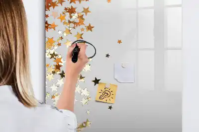Beschreibbare Magnettafel mit Sternenmotiv