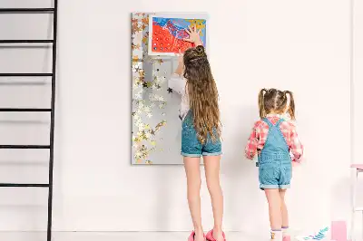 Beschreibbare Magnettafel mit Sternenmotiv