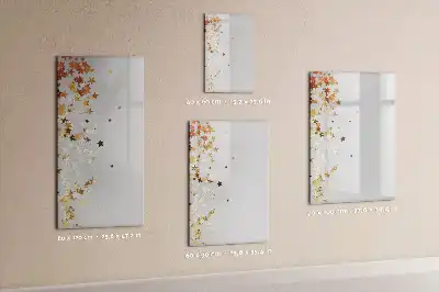 Beschreibbare Magnettafel mit Sternenmotiv