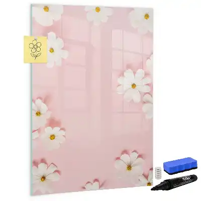 Magnettafel zum Beschreiben Motiv Blumen