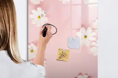 Magnettafel zum Beschreiben Motiv Blumen