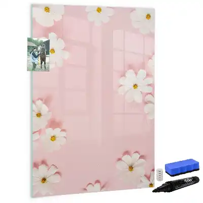 Magnettafel zum Beschreiben Motiv Blumen