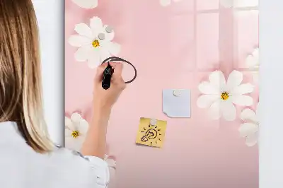 Magnettafel zum Beschreiben Motiv Blumen