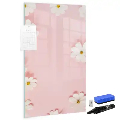 Magnettafel zum Beschreiben Motiv Blumen