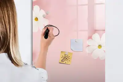 Magnettafel zum Beschreiben Motiv Blumen