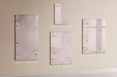 Magnettafel zum Beschreiben Motiv Blumen