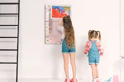 Magnettafel zum Beschreiben Motiv Blumen