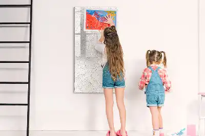 Magnettafel beschreibbar mit Motiv abstrakte Linien