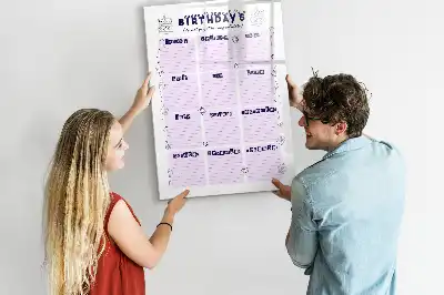 Beschreibbare Magnettafel mit Motiv Geburtsort