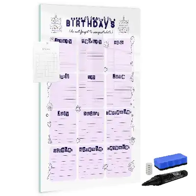 Beschreibbare Magnettafel mit Motiv Geburtsort