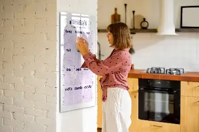 Beschreibbare Magnettafel mit Motiv Geburtsort