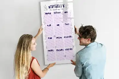 Beschreibbare Magnettafel mit Motiv Geburtsort