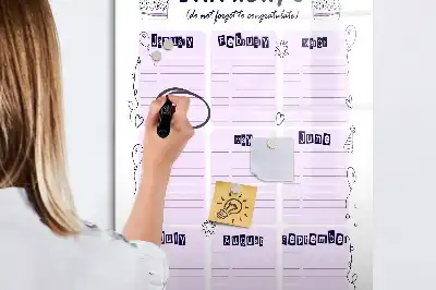Beschreibbare Magnettafel mit Motiv Geburtsort