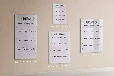 Beschreibbare Magnettafel mit Motiv Geburtsort