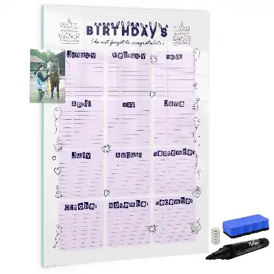 Beschreibbare Magnettafel mit Motiv Geburtsort