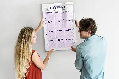 Beschreibbare Magnettafel mit Motiv Geburtsort