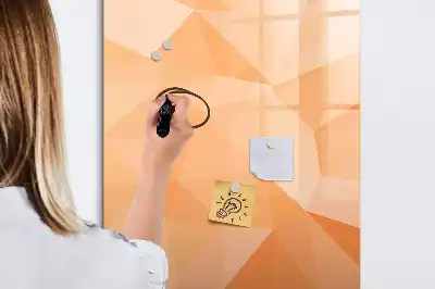 Magnettafel beschreibbar mit Dreieck-Abstraktion