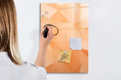 Magnettafel beschreibbar mit Dreieck-Abstraktion