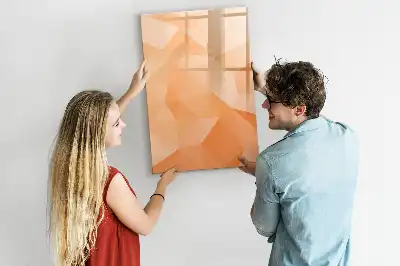 Magnettafel beschreibbar mit Dreieck-Abstraktion