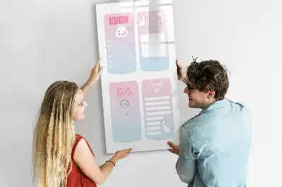 Einhorn-Planer magnetische Schreibtafel