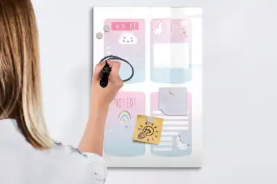 Einhorn-Planer magnetische Schreibtafel