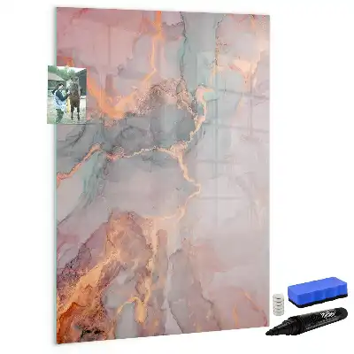 Beschreibbare Magnettafel in Marmoroptik