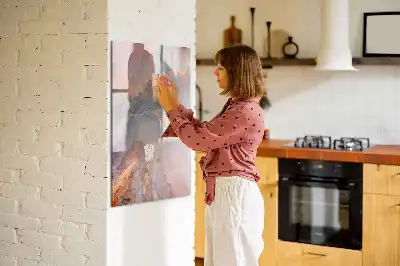 Beschreibbare Magnettafel in Marmoroptik