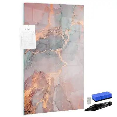 Beschreibbare Magnettafel in Marmoroptik
